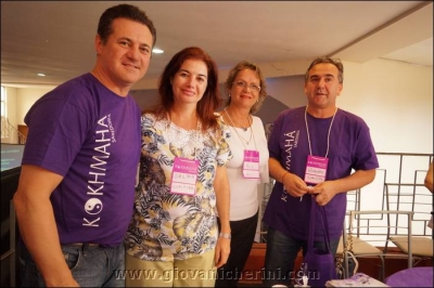 Esq. para dir: Deputado Federal Giovani Cherini, idealizador do evento, Sra. Selma Milhomens, Sra. Marta A. Junqueira, terapeuta do espaço Ser e Sr. Roberto Rech, Coordenador do evento Esq. para dir: Deputado Federal Giovani Cherini, idealizador do evento, Sra. Selma Milhomens, Sra. Marta A. Junqueira, terapeuta do espaço Ser e Sr. Roberto Rech, Coordenador do evento